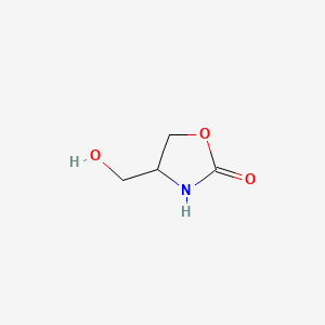 4-(Hydroxymethyl)oxazolidin-2-one chemical structure (CAS 15546-08-4)