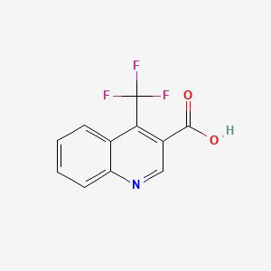 4-(Trifluoromethyl)quinoline-3-carboxylic acid chemical structure (CAS 155495-82-2)
