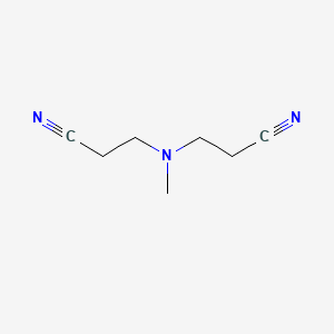 3,3'-(Methylazanediyl)dipropanenitrile chemical structure (CAS 1555-58-4)