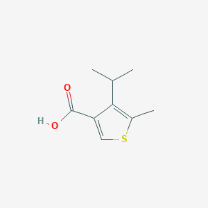 4-Isopropyl-5-methylthiophene-3-carboxylic acid chemical structure (CAS 1555131-67-3)