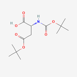 Boc-D-Asp(OtBu)-OH chemical structure (CAS 155542-33-9)