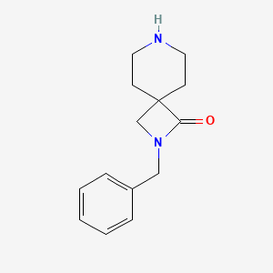 2-Benzyl-2,7-diazaspiro[3.5]nonan-1-one chemical structure (CAS 155600-90-1)