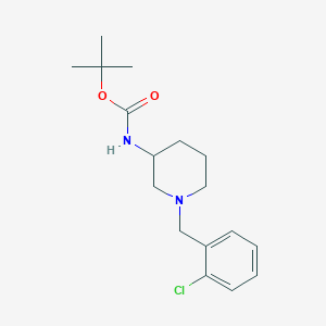 tert-Butyl (1-(2-chlorobenzyl)piperidin-3-yl)carbamate chemical structure (CAS 1556438-85-7)