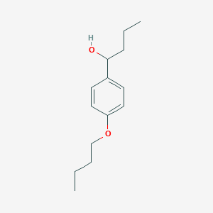 1-(4-Butoxyphenyl)butan-1-ol chemical structure (CAS 1556693-21-0)