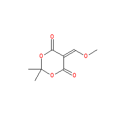 5-(Methoxymethylene)-2,2-dimethyl-1,3-dioxane-4,6-dione chemical structure (CAS 15568-85-1)