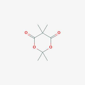 2,2,5,5-Tetramethyl-1,3-dioxane-4,6-dione chemical structure (CAS 15568-97-5)