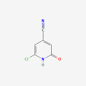 2-Chloro-6-hydroxypyridine-4-carbonitrile chemical structure (CAS 1556812-05-5)
