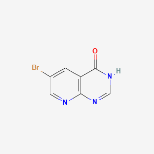 6-Bromopyrido[2,3-d]pyrimidin-4(1H)-one chemical structure (CAS 155690-79-2)