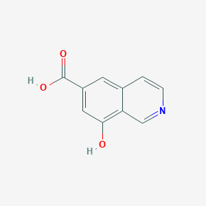8-Hydroxyisoquinoline-6-carboxylic acid chemical structure (CAS 1556953-43-5)