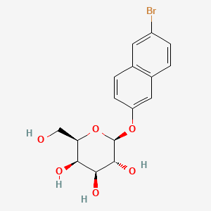 6-Bromo-2-naphthyl b-D-galactoside chemical structure (CAS 15572-30-2)