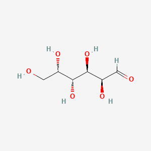 (2S,3R,4R,5S)-2,3,4,5,6-Pentahydroxyhexanal chemical structure (CAS 15572-79-9)
