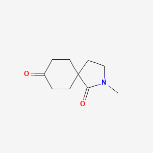 2-Methyl-2-azaspiro[4.5]decane-1,8-dione chemical structure (CAS 1557246-99-7)