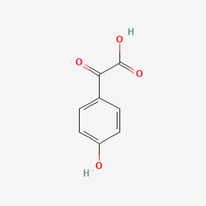 2-(4-Hydroxyphenyl)-2-oxoacetic acid chemical structure (CAS 15573-67-8)