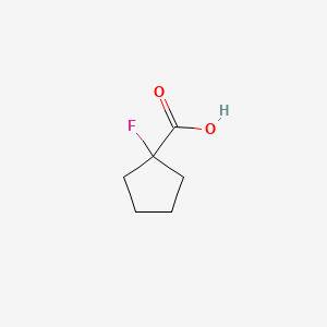 1-Fluorocyclopentanecarboxylic acid chemical structure (CAS 1557370-29-2)