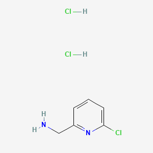 (6-Chloropyridin-2-yl)methanamine dihydrochloride chemical structure (CAS 1557921-62-6)