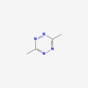 3,6-Dimethyl-1,2,4,5-tetrazine chemical structure (CAS 1558-23-2)