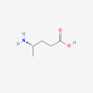 (S)-4-Aminopentanoic acid chemical structure (CAS 1558-59-4)