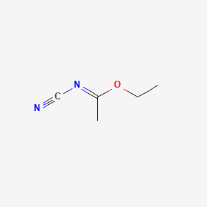 Ethyl N-cyanoacetimidate chemical structure (CAS 1558-82-3)