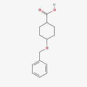Trans-4-(benzyloxy)cyclohexane-1-carboxylic acid chemical structure (CAS 1558003-77-2)