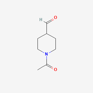 1-Acetylpiperidine-4-carbaldehyde chemical structure (CAS 155826-26-9)