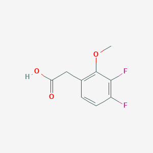 2-(3,4-Difluoro-2-methoxyphenyl)acetic acid chemical structure (CAS 1558274-26-2)