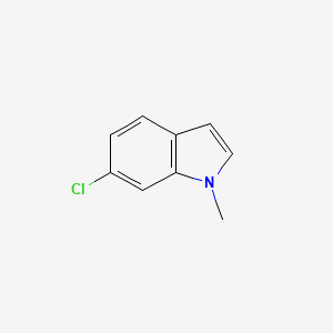 6-Chloro-1-methyl-1H-indole chemical structure (CAS 155868-51-2)