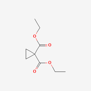 Diethyl 1,1-cyclopropanedicarboxylate chemical structure (CAS 1559-02-0)