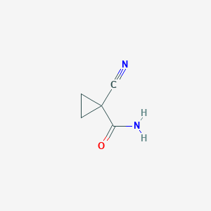 1-Cyanocyclopropanecarboxamide chemical structure (CAS 1559-04-2)