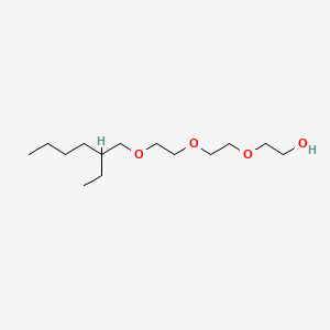 2-(2-(2-((2-Ethylhexyl)oxy)ethoxy)ethoxy)ethanol chemical structure (CAS 1559-37-1)