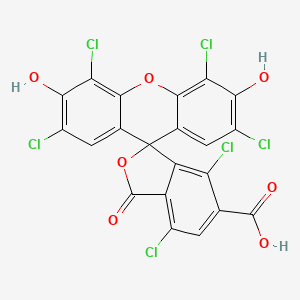 2',4,4',5',7,7'-Hexachloro-3',6'-dihydroxy-3-oxo-3H-spiro[isobenzofuran-1,9'-xanthene]-6-carboxylic acid chemical structure (CAS 155911-16-3)