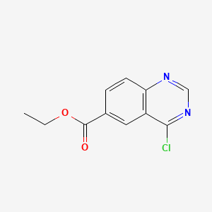 Ethyl 4-chloroquinazoline-6-carboxylate chemical structure (CAS 155960-94-4)