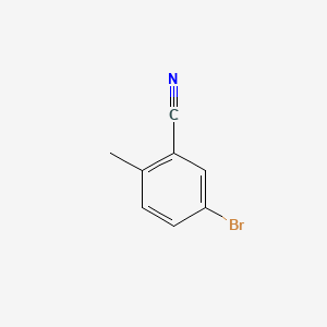 5-Bromo-2-methylbenzonitrile chemical structure (CAS 156001-51-3)