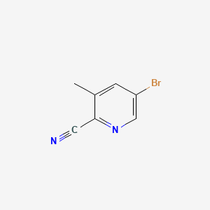 5-Bromo-3-methylpicolinonitrile chemical structure (CAS 156072-86-5)