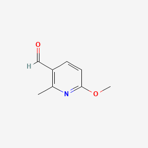 6-Methoxy-2-methylnicotinaldehyde chemical structure (CAS 156094-77-8)
