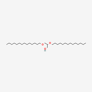 2,3-Bis(tetradecyloxy)propan-1-ol chemical structure (CAS 1561-55-3)