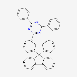 2-(9,9'-Spirobi[fluoren]-4-yl)-4,6-diphenyl-1,3,5-triazine chemical structure (CAS 1561044-71-0)