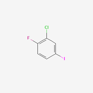 2-Chloro-1-fluoro-4-iodobenzene chemical structure (CAS 156150-67-3)