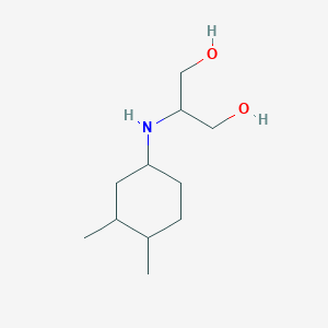 2-((3,4-Dimethylcyclohexyl)amino)propane-1,3-diol chemical structure (CAS 1562081-08-6)
