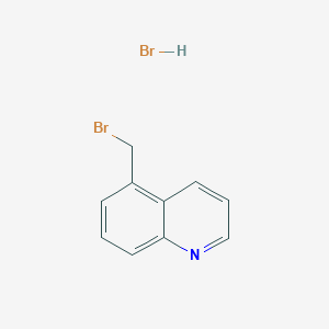 5-(Bromomethyl)quinoline hydrobromide chemical structure (CAS 1562194-63-1)