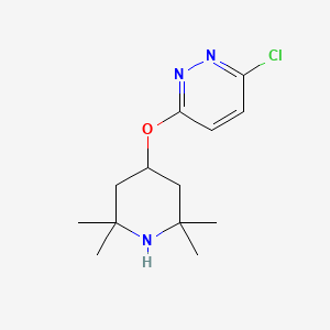 3-Chloro-6-((2,2,6,6-tetramethylpiperidin-4-yl)oxy)pyridazine chemical structure (CAS 1562338-69-5)