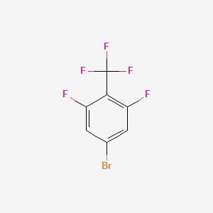 5-Bromo-1,3-difluoro-2-(trifluoromethyl)benzene chemical structure (CAS 156243-64-0)