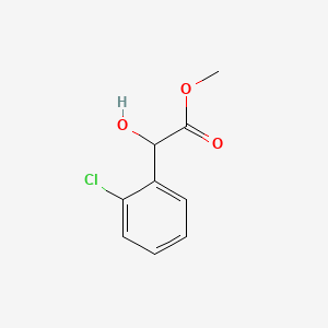 Methyl 2-(2-chlorophenyl)-2-hydroxyacetate chemical structure (CAS 156276-21-0)