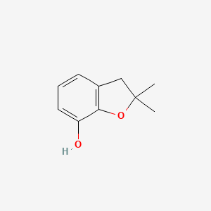 2,2-Dimethyl-2,3-dihydrobenzofuran-7-ol chemical structure (CAS 1563-38-8)