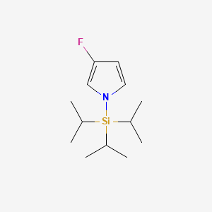 3-Fluoro-1-(triisopropylsilyl)-1H-pyrrole chemical structure (CAS 156304-02-8)