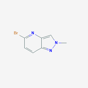 5-Bromo-2-methyl-2H-pyrazolo[4,3-b]pyridine chemical structure (CAS 1563177-30-9)