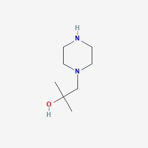 2-Methyl-1-(piperazin-1-yl)propan-2-ol chemical structure (CAS 156339-46-7)