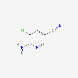 2-Amino-3-chloro-5-cyanopyridine chemical structure (CAS 156361-02-3)