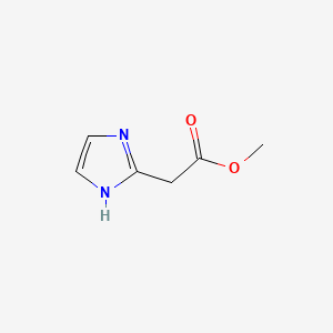 Methyl 2-(1H-imidazol-2-yl)acetate chemical structure (CAS 1564-48-3)