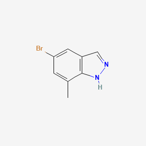 5-Bromo-7-methyl-1H-indazole chemical structure (CAS 156454-43-2)