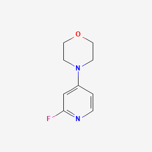 4-(2-Fluoropyridin-4-yl)morpholine chemical structure (CAS 1564591-74-7)